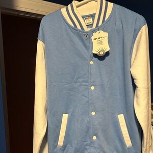 Sun Tees Blue and White Varsity Jacket